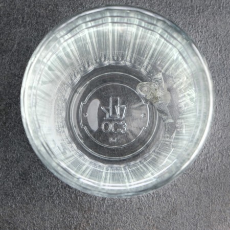 A glass "impenetrable", faceted, with a spin, 250 ml-3