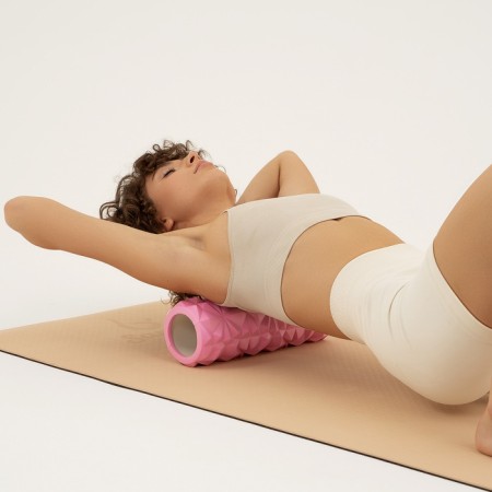 Massage roller SANGH, 33 × 10 cm, pink color-5