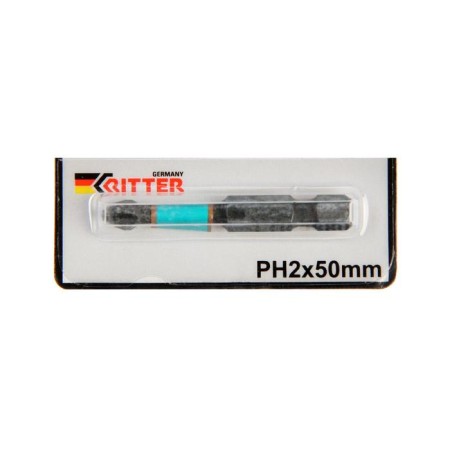 Bits Ritter Impact, Torsion, PH2 x 50 mm, magnetized, steel S2, 10 pcs.-2
