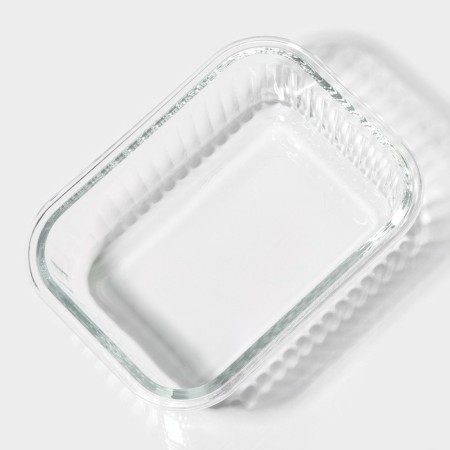Container of heat -resistant glass of Dante's share, rectangular, 640 ml, 17 × 12.5 × 6.3 cm-5