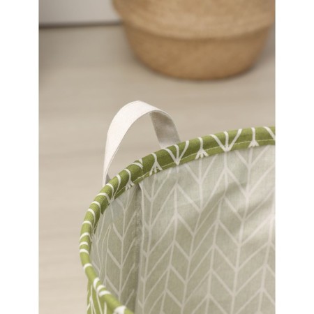 Basket Winness Textile shares "Zigzag", 35 × 35 × 60 cm, green color-5
