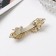 Halfish hair clip "Rosemary" butterfly wave, 7 cm, gold
