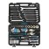 Tool set GROSS 14148, 78 before, 120 teeth, CRV, 1/4 ", 1/2"