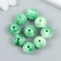Plastic beads "Divorces. Green" set 20 grams d = 1.6 cm