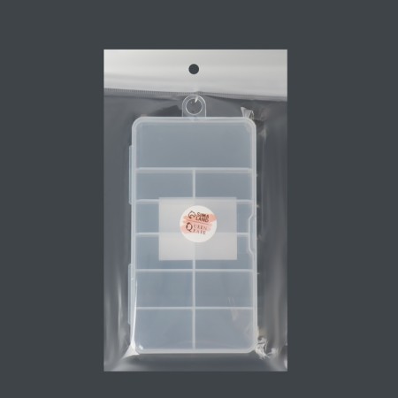 Organizer for decor, with a suspension, 11 cells, 14.5 × 8 × 1.7 cm, the color is transparent-7