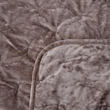 Kit: bedspread 160x220 cm, pillowcase 50x70 cm, beige color-3