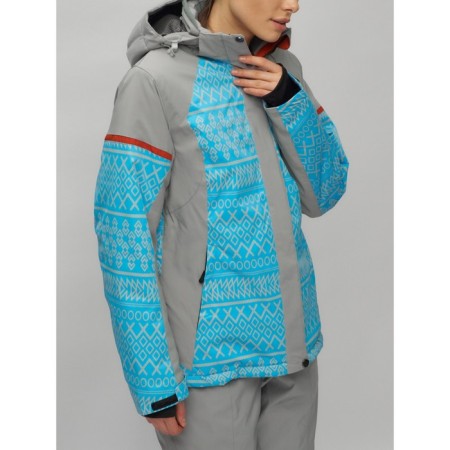 Ski suit female, size 56, blue color-27