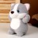 Soft toy "Dog", 24 cm, gray color