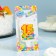 Candle for cake the number "Happy birthday" "15" yellow, 6.5 cm