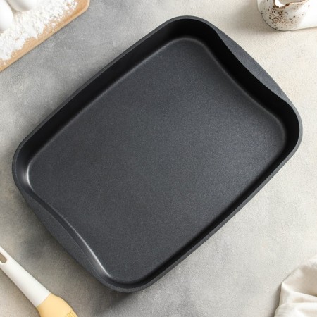 The baking sheet "Tradition", 40.2 × 29.6 × 5 cm, anti -stick coating, black color-1