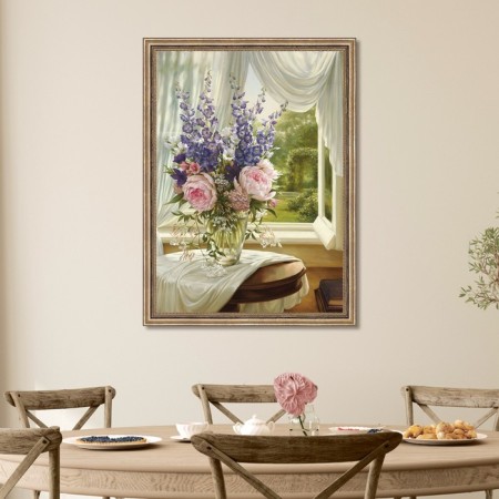 Reproduction of the picture "Manor I", 50x70 cm, frame 56-014-3