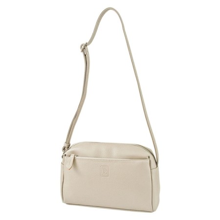 Cross-Bodi Bag on a zipper, beige color