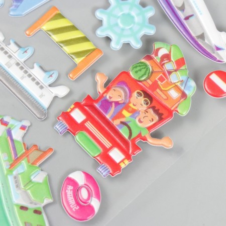 Plastic sticker "Transport" MIX 25x17.5 cm-2