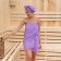 Set for the bath and bathroom Ethel Vafli towel 70*140 cm+Chalma 21*25 cm, central violet