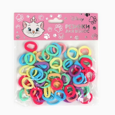 A set of hair rubber bands, 50 pieces, 1 cm, cats aristocrats-1