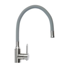 Accoona A48104T kitchen mixer, single -leaf, with nut, stainless steel, gray/satin