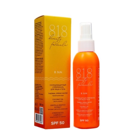 Sunwall spray for the face and body 818 Beauty Formula Estiqe SPF 50, 150 ml