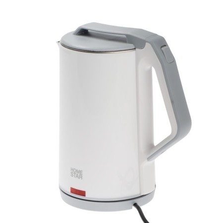 Electric kettle Homestar HS-1036, plastic, Metal flask, 1.8 l, 1500 watts, white-1