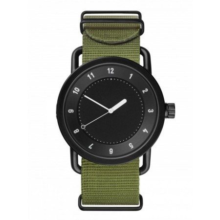 Men's watch, D-4 cm, green, with a black dial