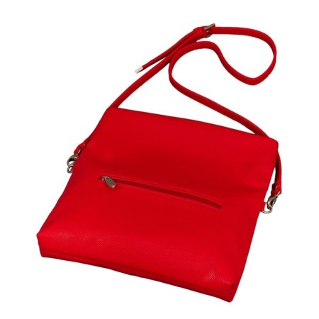 Female bag, artificial leather, red 25x5x26.5 cm-2