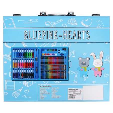 Drawing set, blue-10