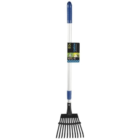 Lobbish rakes, plate, 11 teeth, metal, metal stalk-1