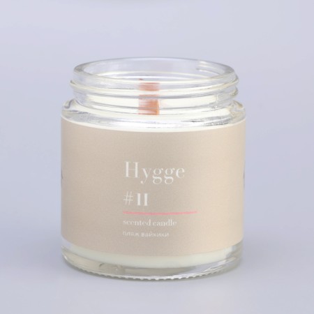 Aromatic candle "Hygge" #11 Vaikiki beach, soy wax, in a bank, 90 g-10