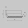 Technical C136CL-12W4K-B, LED, 12 W, 220x23x88 mm, 850 lm, 3030k, 3030, black lamp