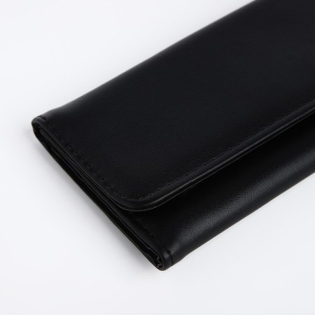 Women's wallet on a magnet, black color-2