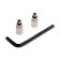 Masterprof adapter, for flexible mixer eyeliner, M8 x M10, 2 pcs + hexagonal key