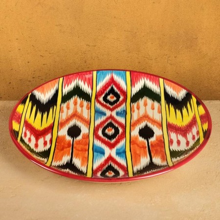 Set of Tea Rishtan Ceramics "Atlas No. 3", 9 items (kettle 0.8l, Piala 0.2l)-7