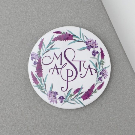 The sunset magnet “Beauty begins with a smile”, Diam. 5 cm-3