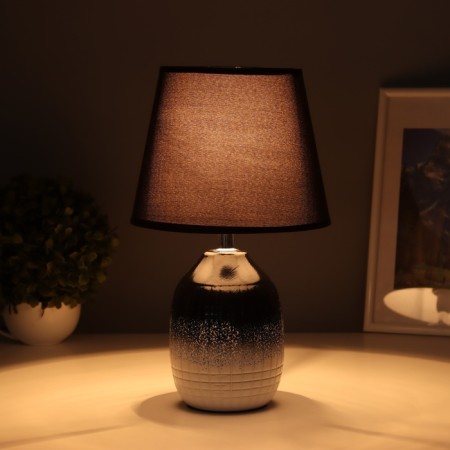 Table lamp "Fang" 1x40W E14 black/white 19.5x19.5x35cm-1