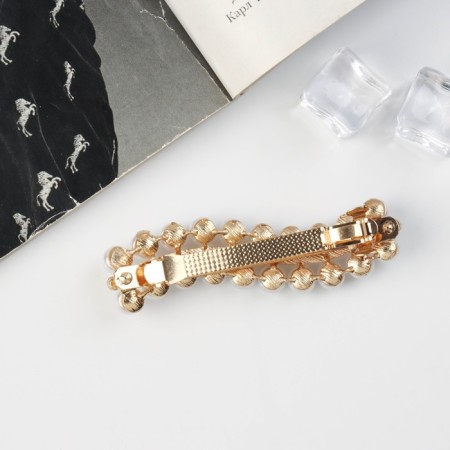 Hair hairpin "Olympia" wave, 8.5 cm-1