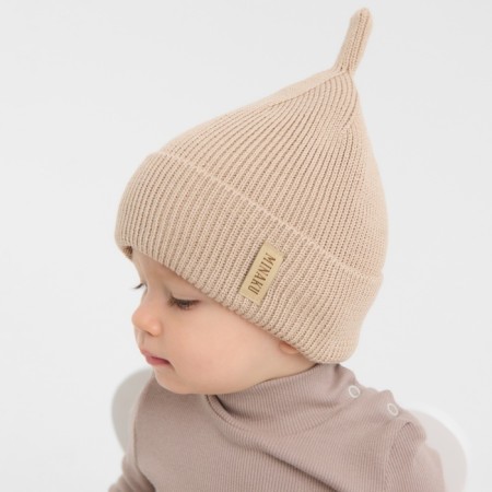 Children's hat minku rr 46-48, beige color-2