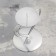 Glamur candlestick Metal for one candle, 9x10.2 cm, chrome