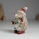 Polystone souvenir "Hedgehog in the red cap and green scarf" MIX 6.5x6.5x10.2 cm