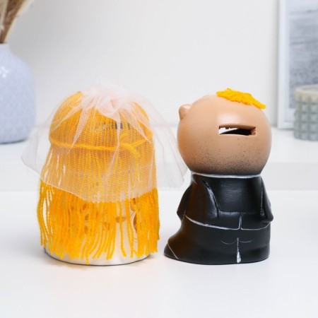 Ksyusha and Andrey Wedding Piggy Code 19x8x16cm, 2pcs-2
