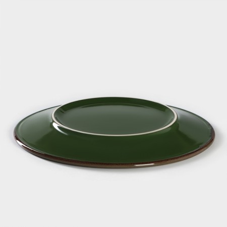 Porcelain plate Punto Verde, D = 24 cm-2