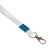 Badge tape Shirin-15 mm, length-80 cm with metal carbine, white
