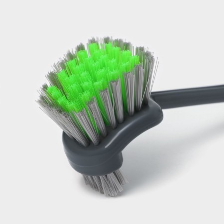 Brush for dishes of the share "Green Day", double, 5.5 × 7.5 × 28.5 cm-3
