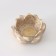 Polystone candlestick for 1 candle "Lotus" gold 10.5x12x9 cm