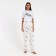 Women's pants KAFTAN "Pink Stars", p. 40-42, white