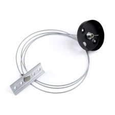 Suspension for a magnetic overhead busbar 1.5 m GL3627, chrome