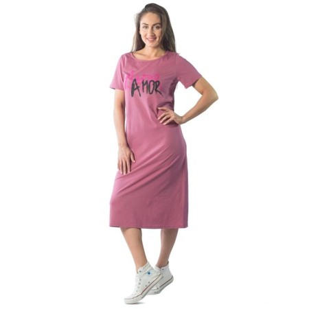 Women's dress, size 44, raspberry color-1