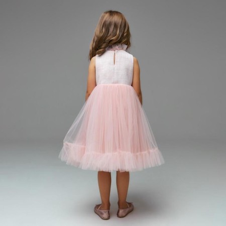 Elegant dress, pink color, height 122 cm-7
