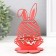 Claus "Bunny" 8.5x8.5x14.5 cm (set 4 parts) Coral