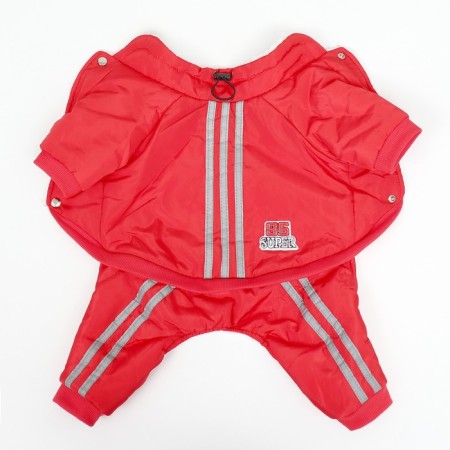 SPORT COMBINESON with reflective stripes, size 2xl (DS 45, OG 55, Osh 45 cm), red 96672-7