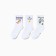 Set of female socks (3 pairs), white color, rr 23-25