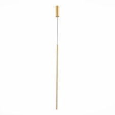 Suspension lamp ST LUCE. SL1580.223.01. Ralio. 1x18 W, LED, 3200K, 1404 LM, 5.5x5.5x91.5 cm, matte gold color